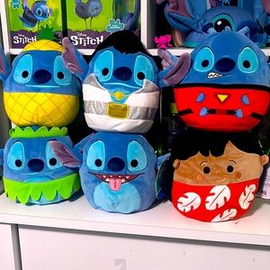 STITCH Squismallow set of 6 (from lilo and stitch).
